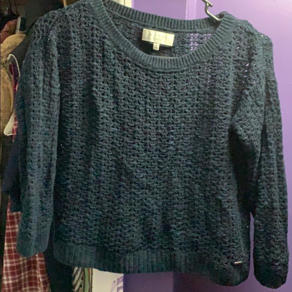Blue see through sweater
